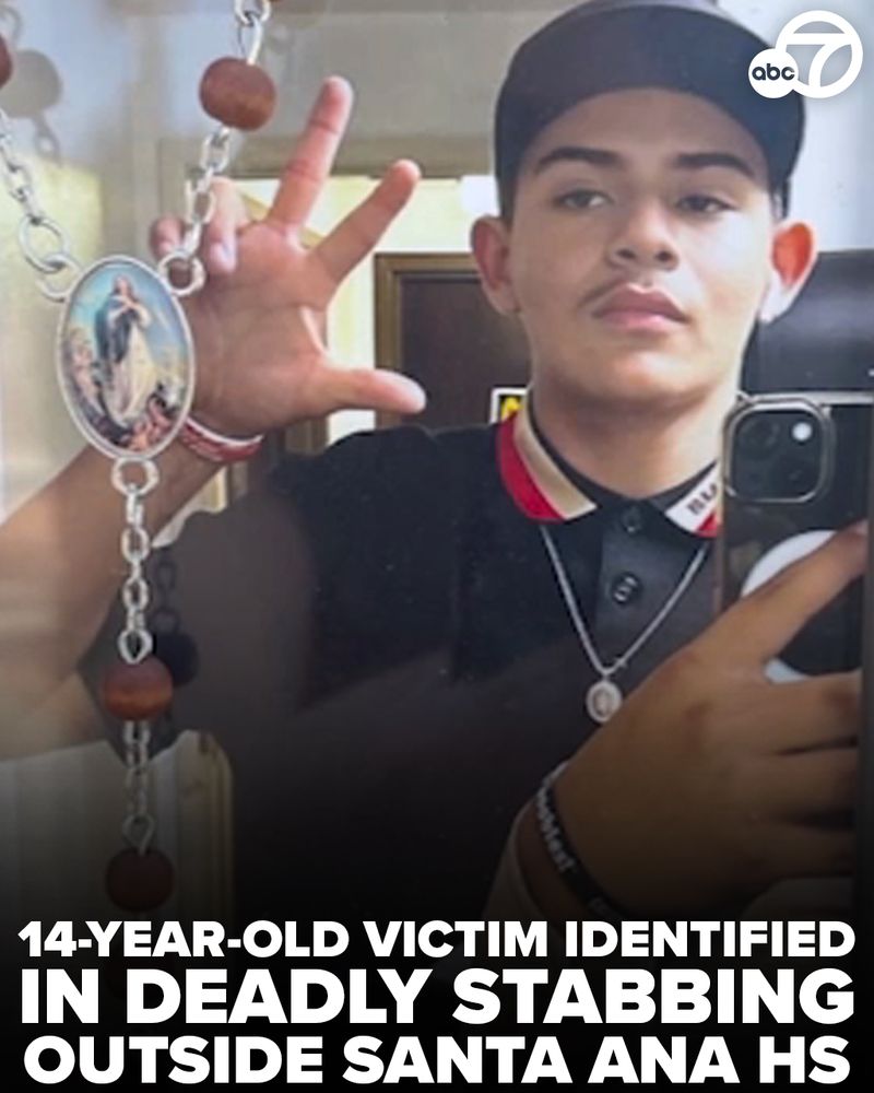 14-year-old victim identified in deadly stabbing outside Santa Ana HS