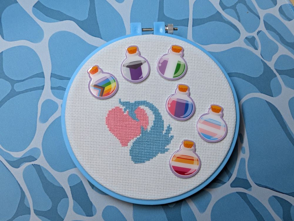 Potion-Shaped Pride flags