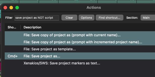 File: Save copy of project as (prompt with current name)...
File: Save copy of project as (prompt with incremented project name)...
