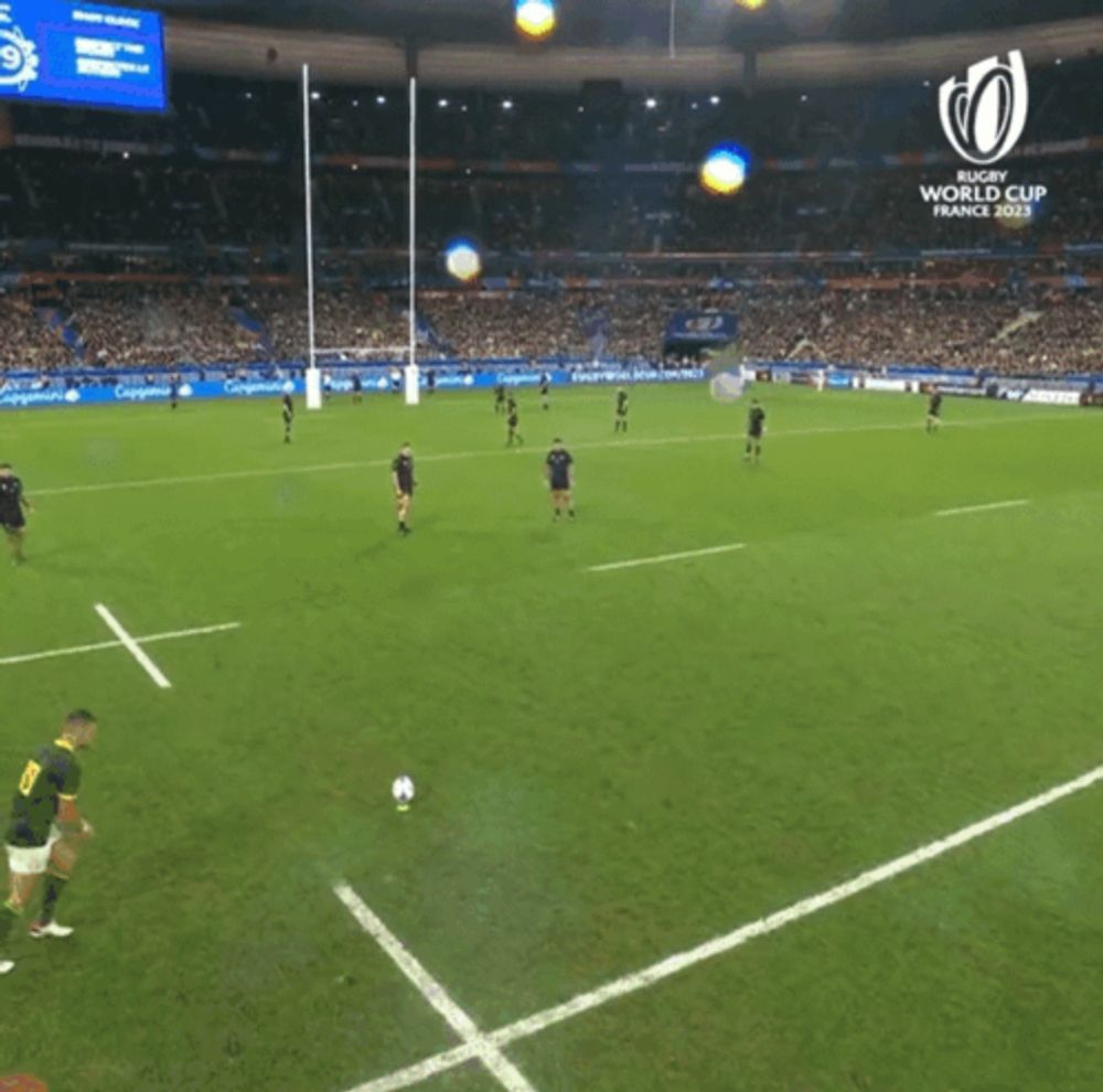 a rugby game is being played at the world cup in france in 2023