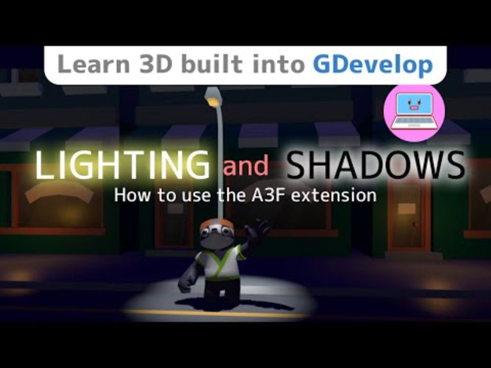 How to enable lighting and shadows with built-in 3D in GDevelop. [Tutorial]