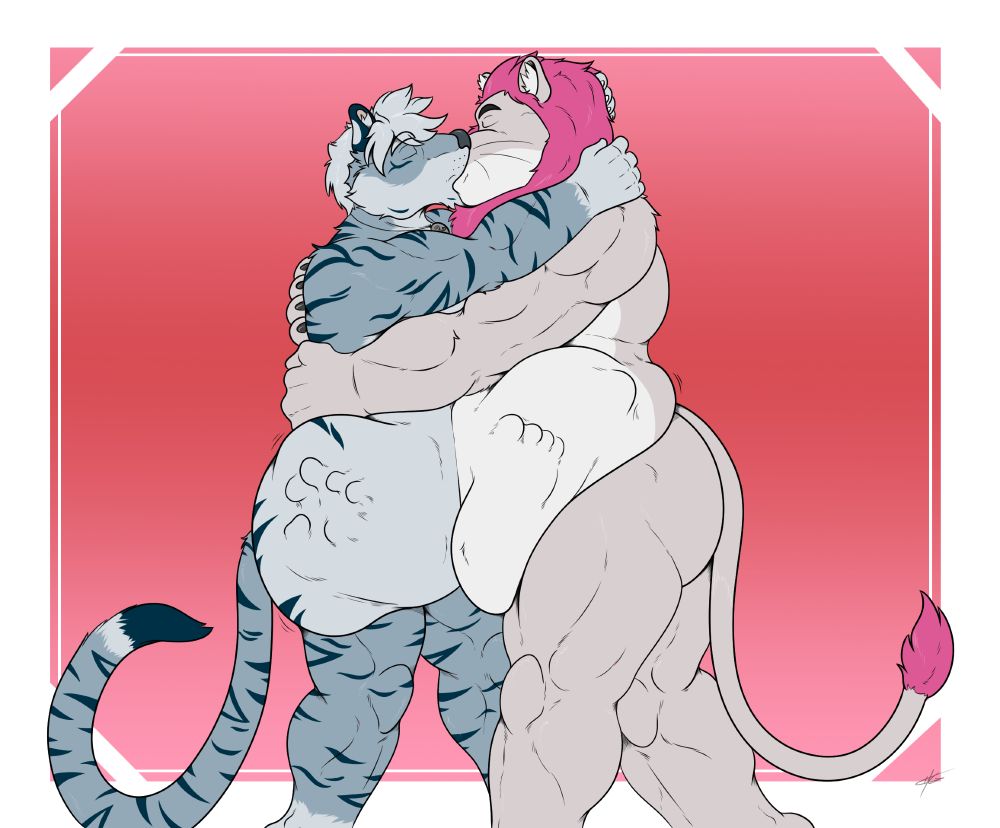 Matthias and Julien making out with full vore guts