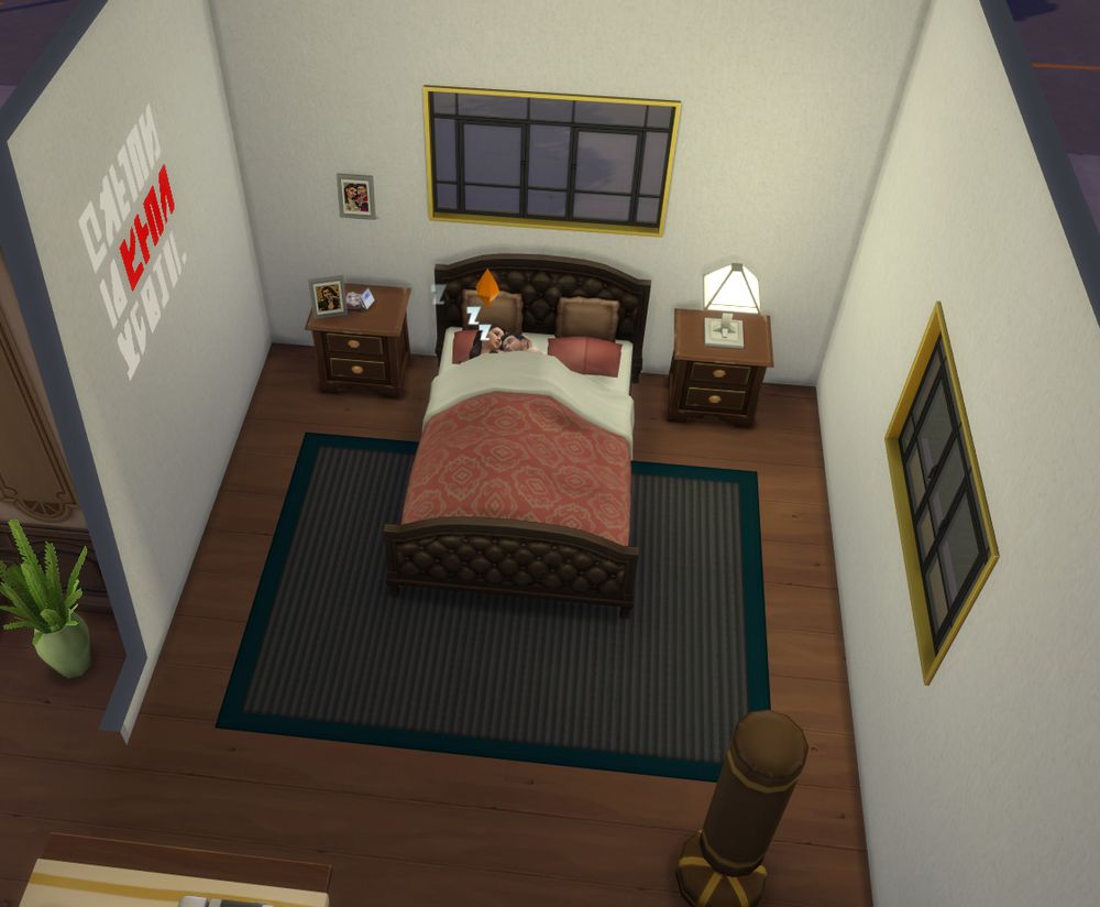 Carlos's room just got a comfier bed and some pictures. Might change it a bit more eventually, but it works for now!