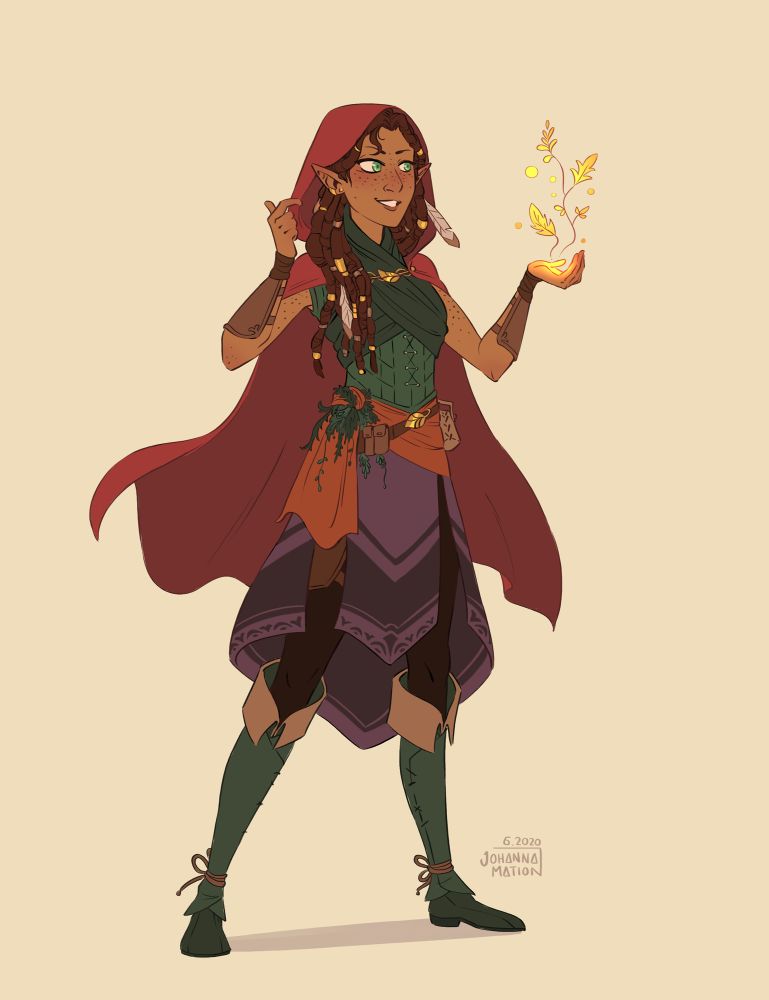 An autumnal ranger dnd lady
