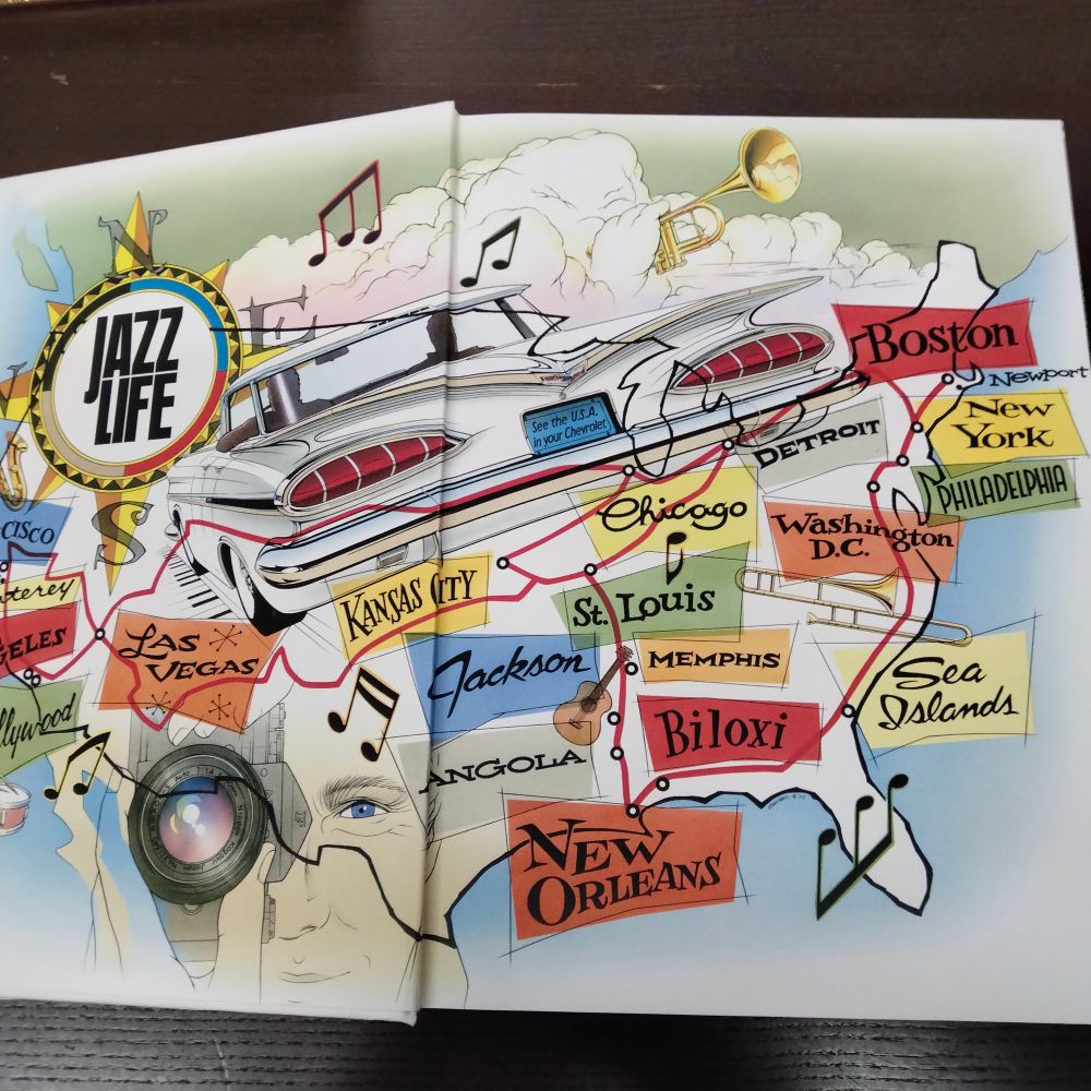 Dessin carte USA Jazz 