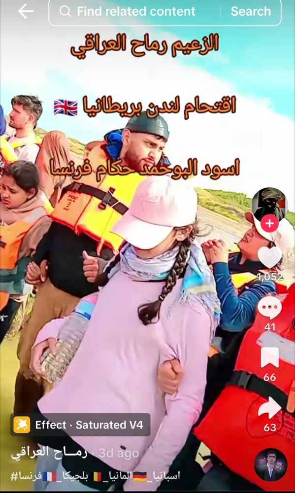 image of asylum seeker group in video which includes women and children 