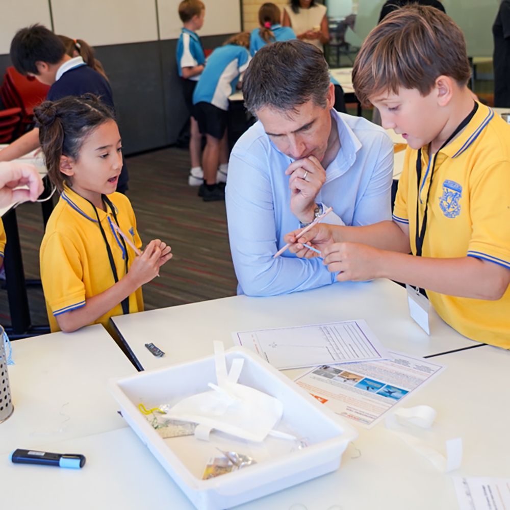 Students participate in the Keen2STEAM event with Churchlands Primary School. The theme was 'Decoding the Universe', following Australia's 2025 National Science Week theme.