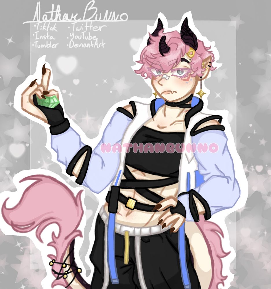 A dragon character I sketched for someone on Discord! It was a freebie and the sketch part ain't great but the coloring is divine imo.