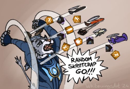 Quick-scrapper Adamas as “Random Bullshit GO” meme + one of the many "crying cat" memes