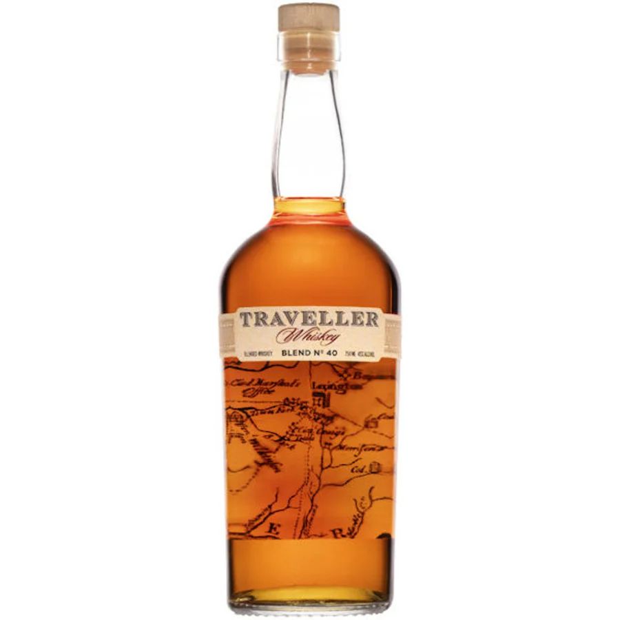 A bottle of Traveller Whiskey any manager would love to have in his office desk drawer.