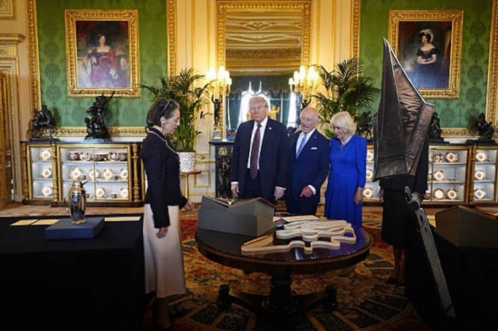 Melania, but she's Pyramid Head from Silent Hill