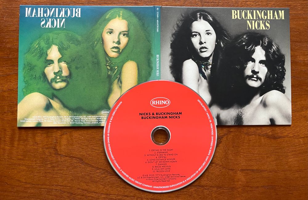 The 2025 Compact Disc edition of ‘Buckingham Nicks’ (1973)