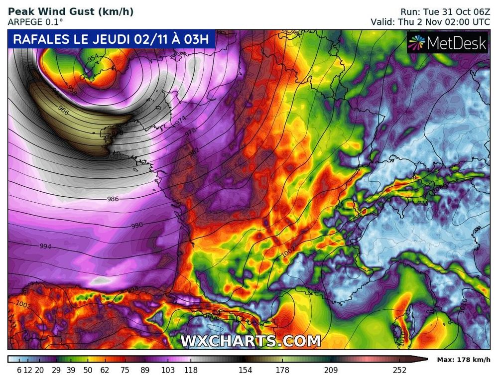 Tempête Ciarán 2023/11/1