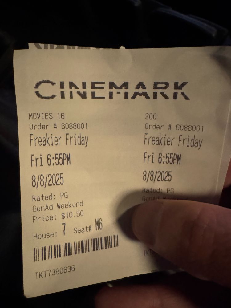 Freakier Friday ticket