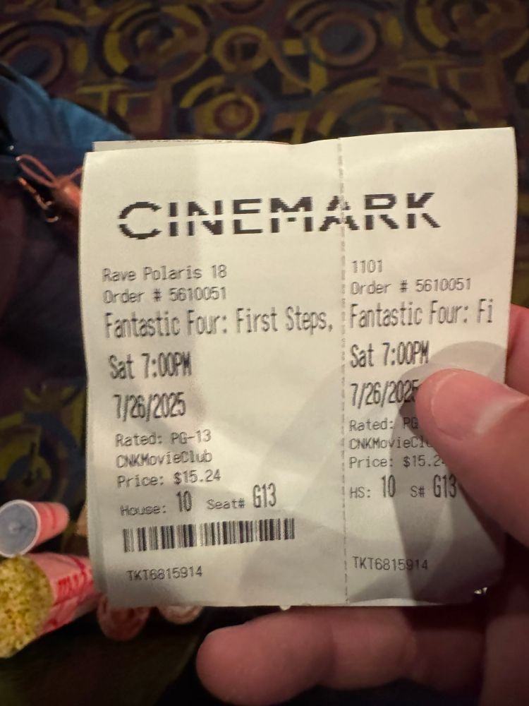 Fantastic 4 ticket 