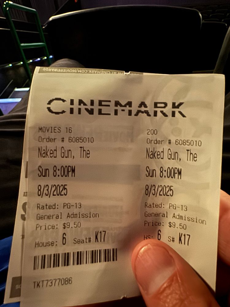 The Naked Gun ticket