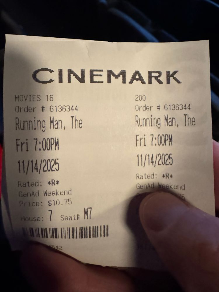 The Running Man tickets