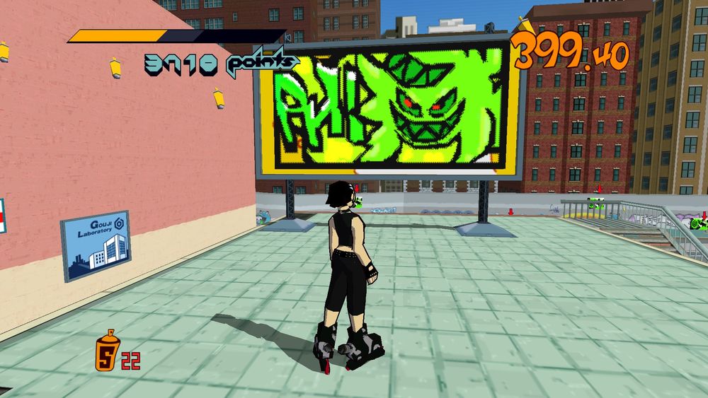 a phisnom graffiti made in the jet set radio game