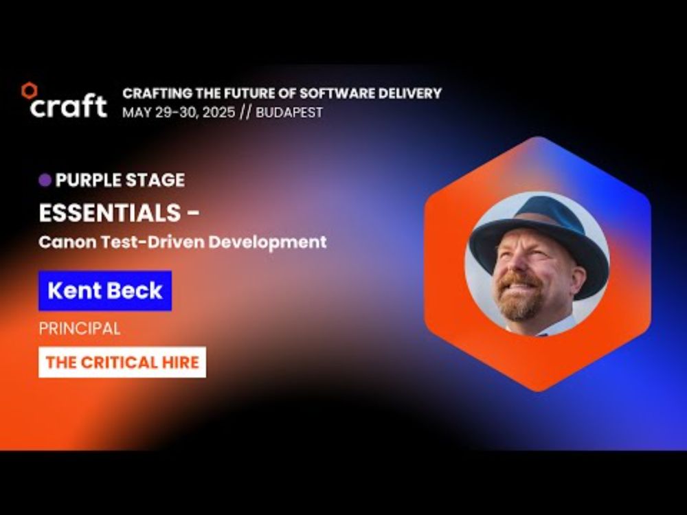 ESSENTIALS - Canon Test-Driven Development - Kent Beck | Craft 2025