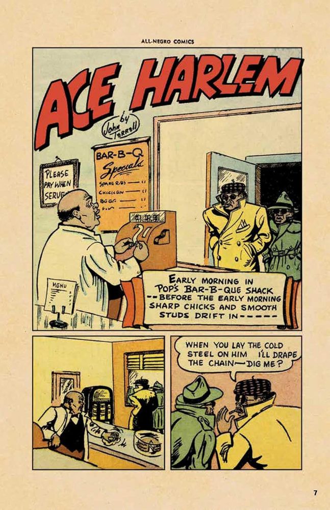 The opening page to the strip 