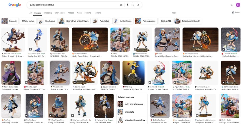 bridget's many statues