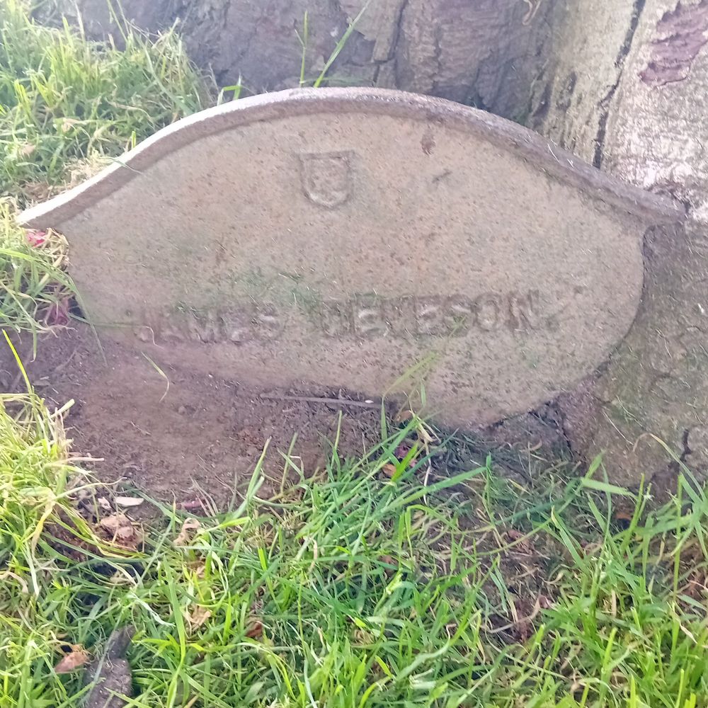 Tree plaque, Barkingside Recreation Ground, Ilford
James Deneson (?)
[1937 - from another photo]
