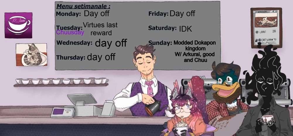 Jo schedule

Tuesday : virtues last reward with Chuu

Sunday: modded dokapon kingdom with arkurai, goodgamesdonecasual and Chuu
