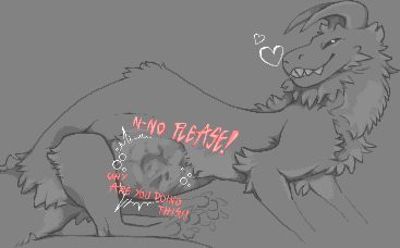 Pathetic little pleas from a meal who's fate is already decided~💜
"N-No Please! Why are you doing this!?"