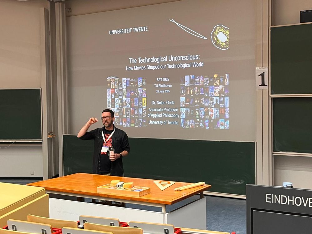 Me in front of my slide for my talk on my new book "The Technological Unconscious"