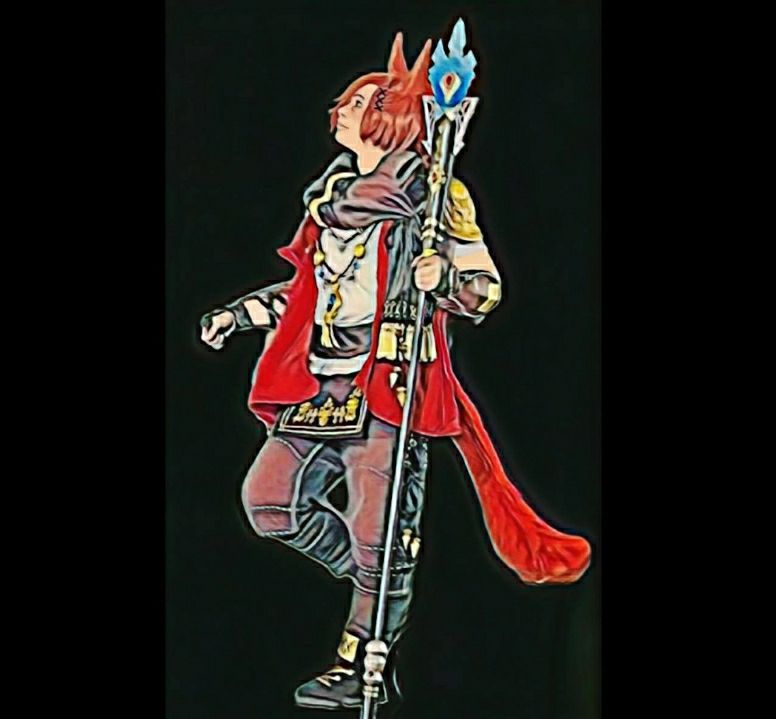 Smaller picture so the crop doesn't get it haha.. G'raha Tia cosplay. 💕