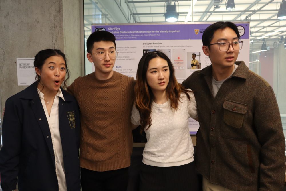 Capstone team shocked looking at something