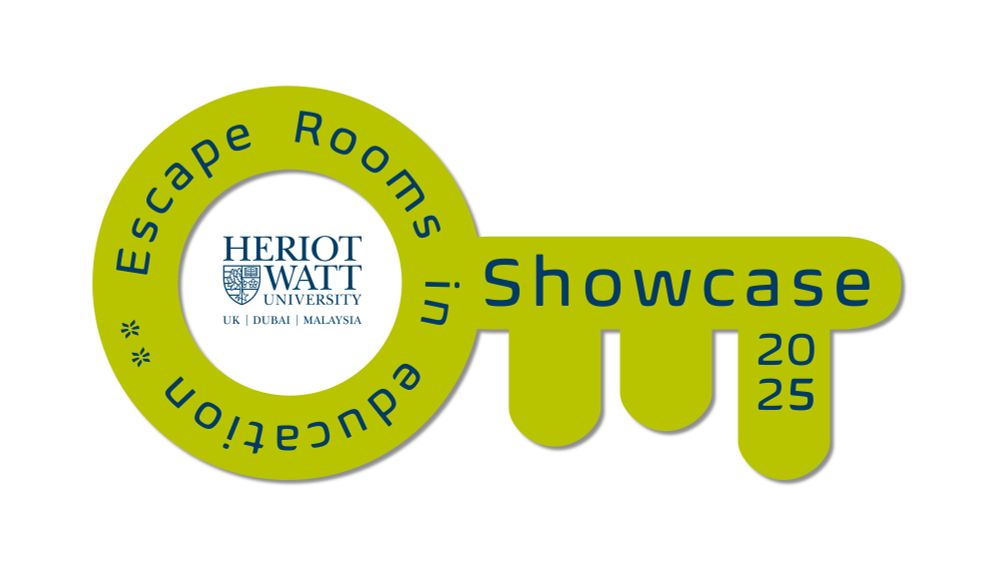Key icon for the Escape Rooms in Education Showcase logo. Heriot-Watt University 