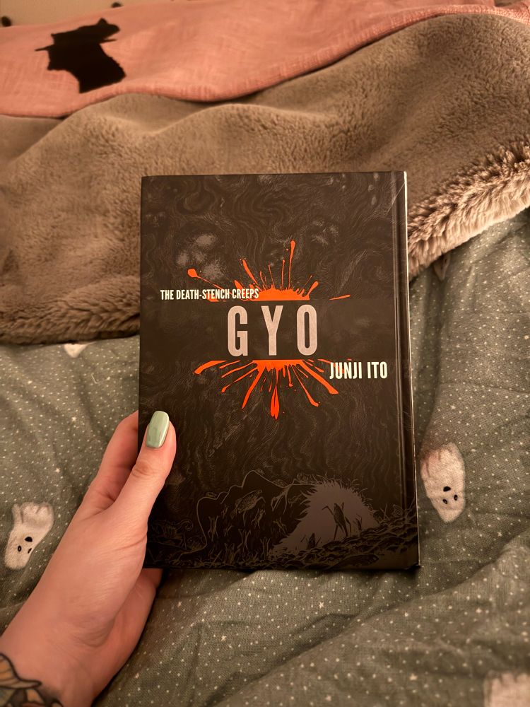 Image is a copy of Junji itos manga Gyo