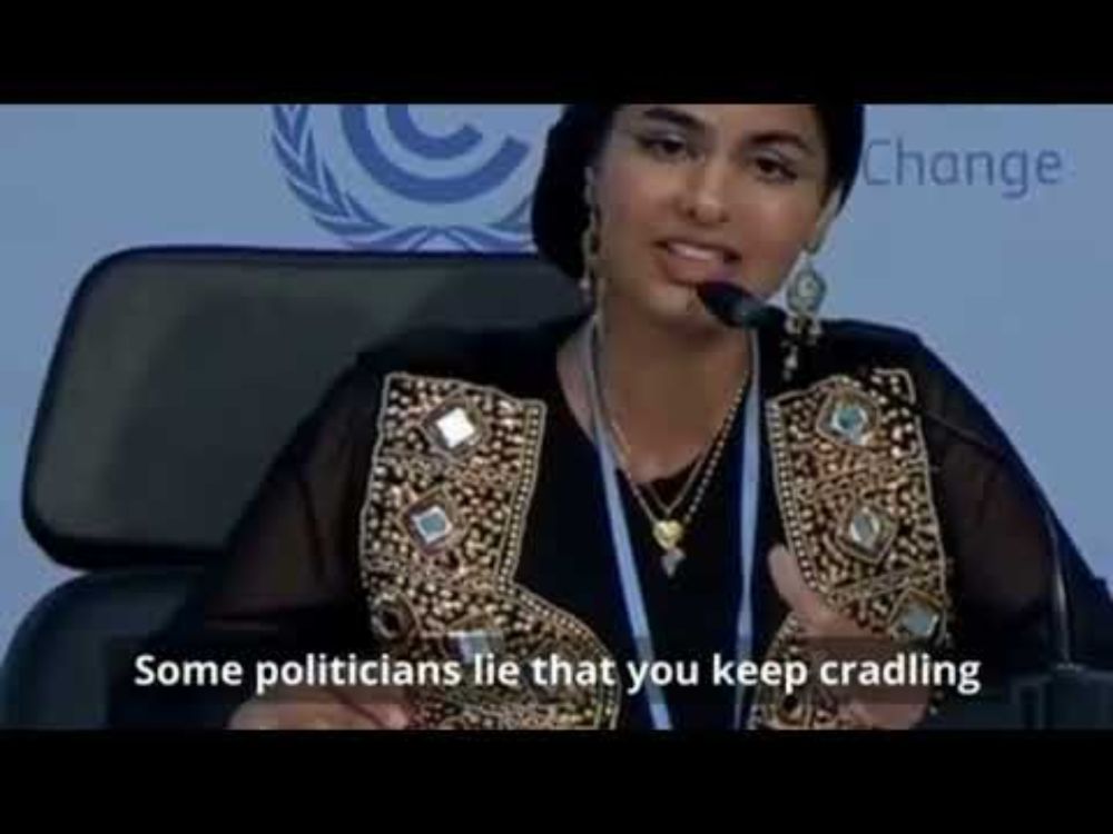 So much about your sustainability, my people are dying