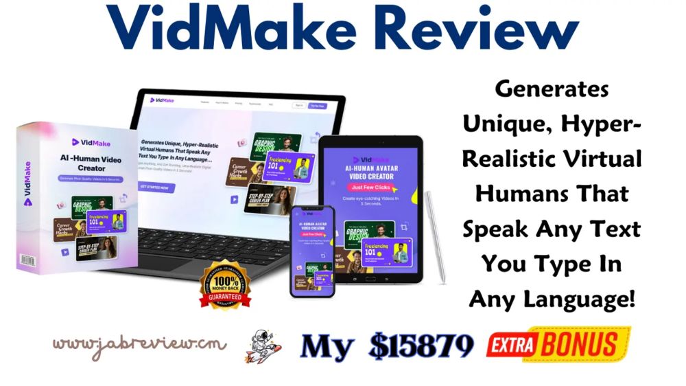 VidMake Review - Creating AI-human Spokesperson Videos