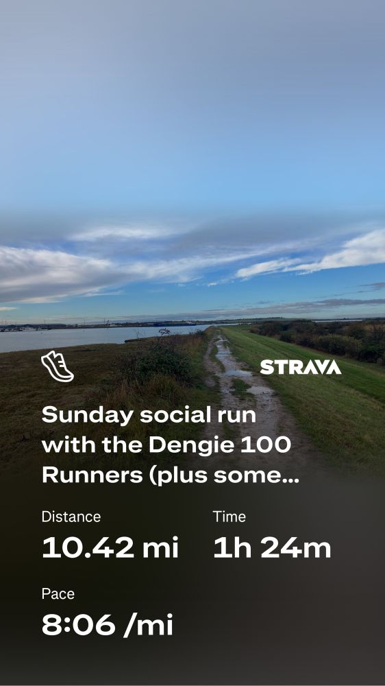 The skies finally clearing towards blue blue after an hour of running in the rain. Overlay of nerdy run stats