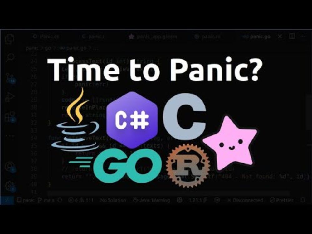 Panicking and Error - Java, C#, Go, Rust, & Gleam