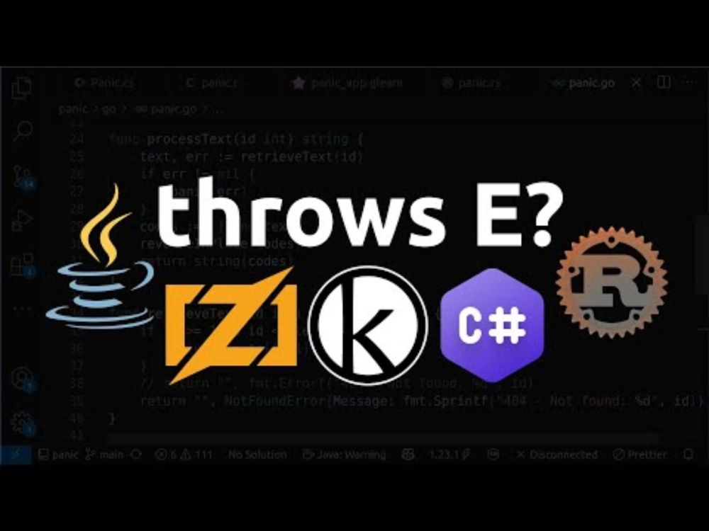 Error polymorphism in Java, C#, Koka, Rust, & Zig