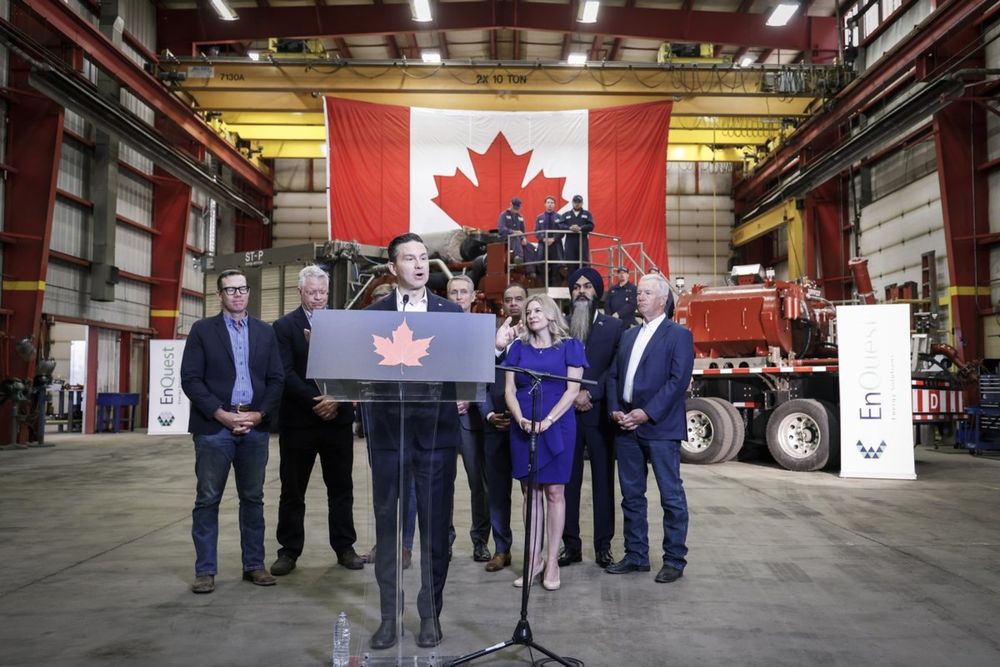 CALGARY — Conservative Leader Pierre Poilievre says Canadians, including British Columbians, want a new oil pipeline and Premier David Eby can't be allowed as one man to block the project.
