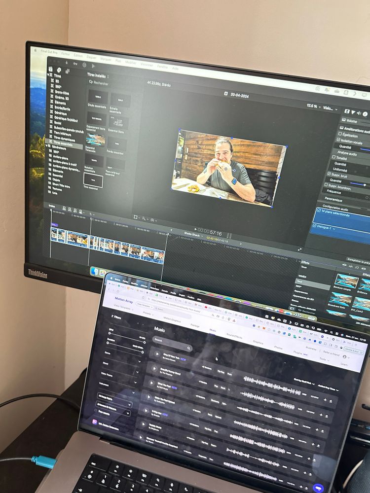 Montage video du vlog !
