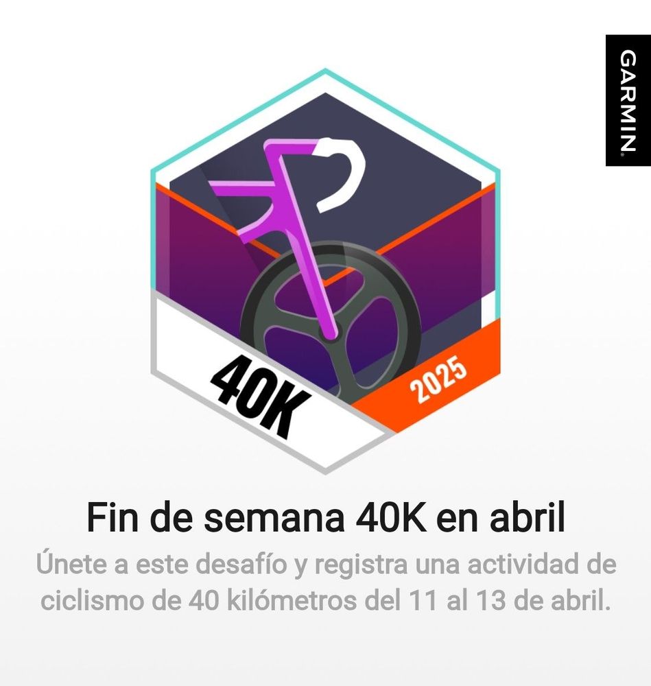 April Garmin challenge 