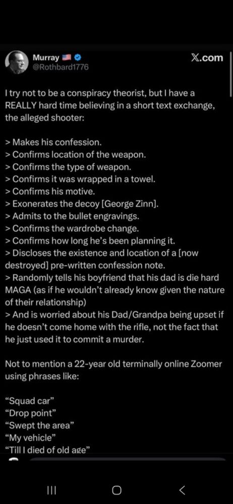 List of reasons the Tyler Robinson texts are fake