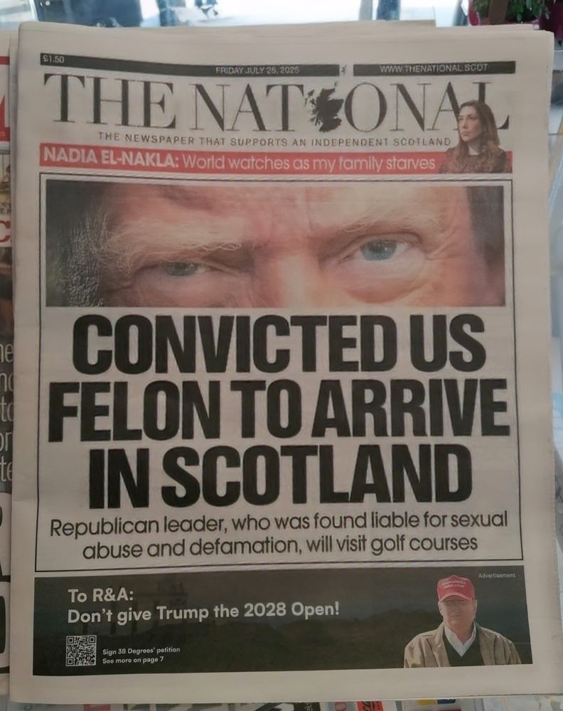 The National: CONVICTED US FELON TO ARRIVE IN SCOTLAND