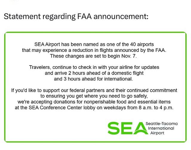 Seattle airport update