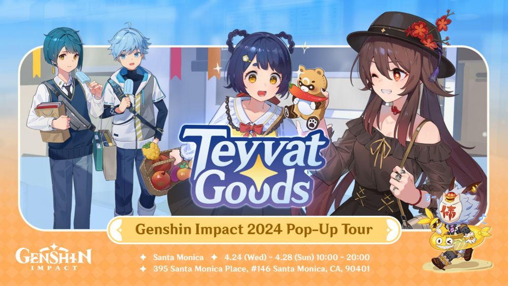 『原神』グッズのポップアップストア「Teyvat Goods」が2024年4月24日からアメリカで開催！