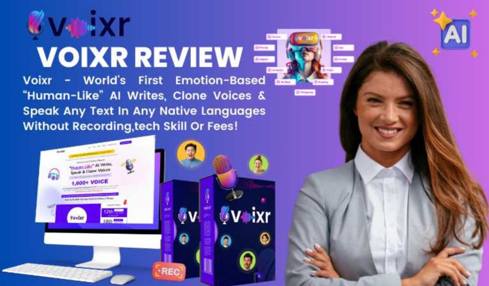 Voixr Review - World's First Human-Like AI Writes, Clone Voices & Speak Any text and Any Languages! - Masfik Blog