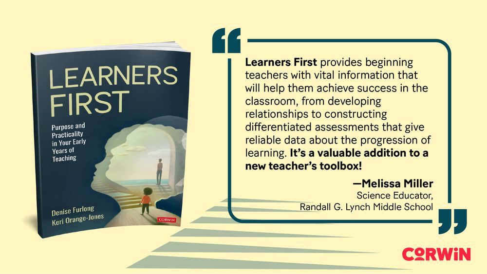 "Learners First provides beginning teachers with vital information that will help them achieve success in the classroom, from developing relationships to constructing differentiated assessments that give reliable data about the progression of learning. It’s a valuable addition to a new teacher’s toolbox!" - Melissa Miller, Science Educator, Randall G. Lynch Middle School
