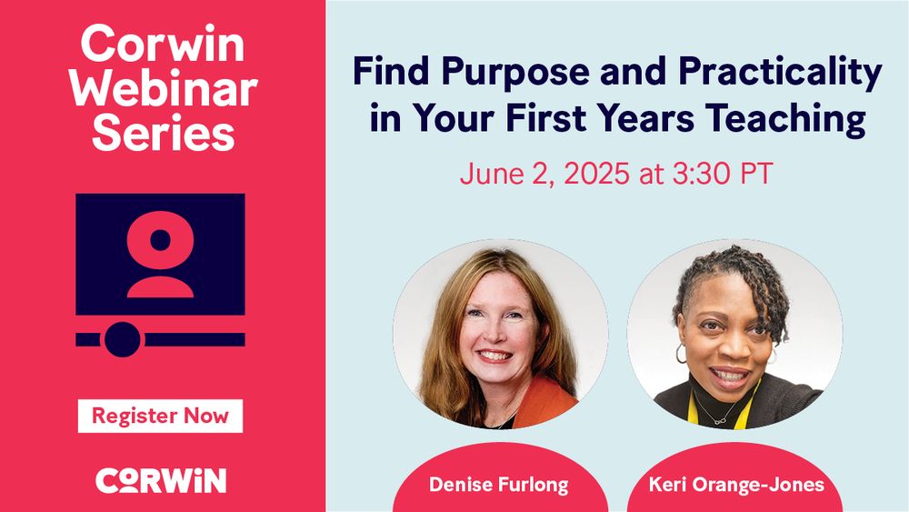 Find Purpose and Practicality in Your First Years Teaching Webinar
Presented by Denise Furlong and Keri Orange-Jones
Date: Monday, June 02, 2025 - 2:00PM PT