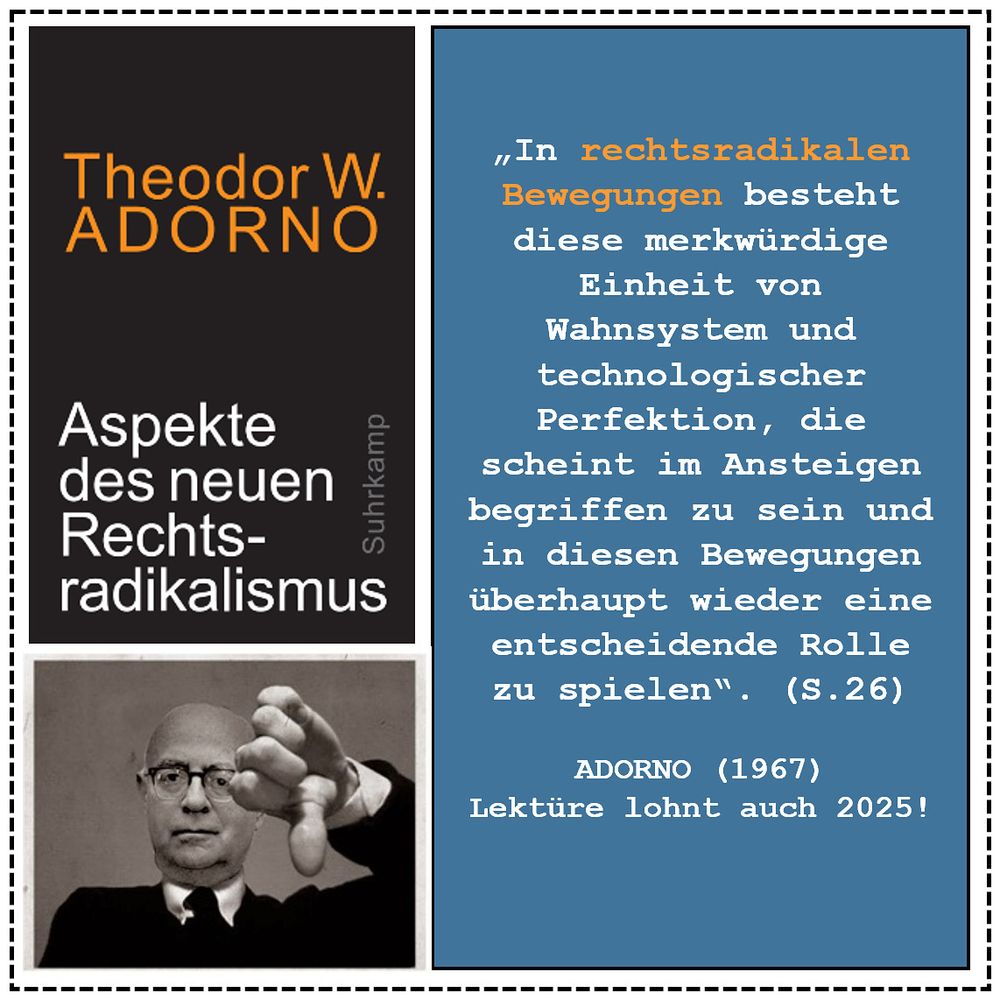 Textbox mit Zitat Adorno