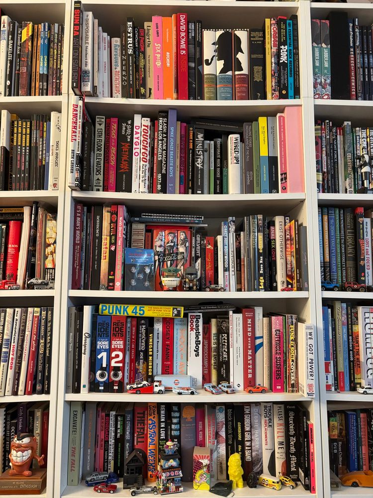 Shelves full of music related books